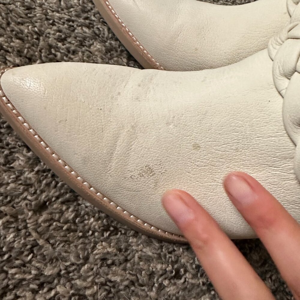 White boot mules - Picture 2 of 6